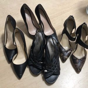 Lot of 4 pairs of high heels-Used
